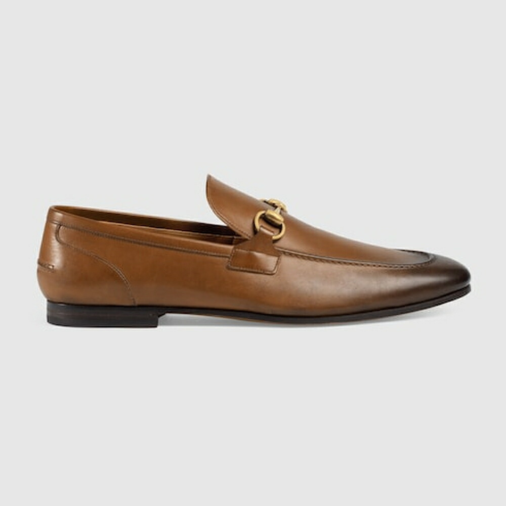 グッチ GUCCI メンズ ヨルダーン ホースビット ローファー【ブラウン レザー 】【送料無料】【正規品】