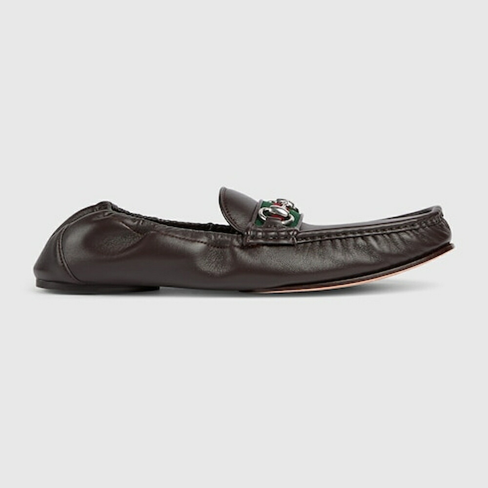 グッチ GUCCI メンズ 導管ビット 1953 置き目毛革【暗然たる赤銅色 なめし革 】【貨物輸送無料】【定め事品】