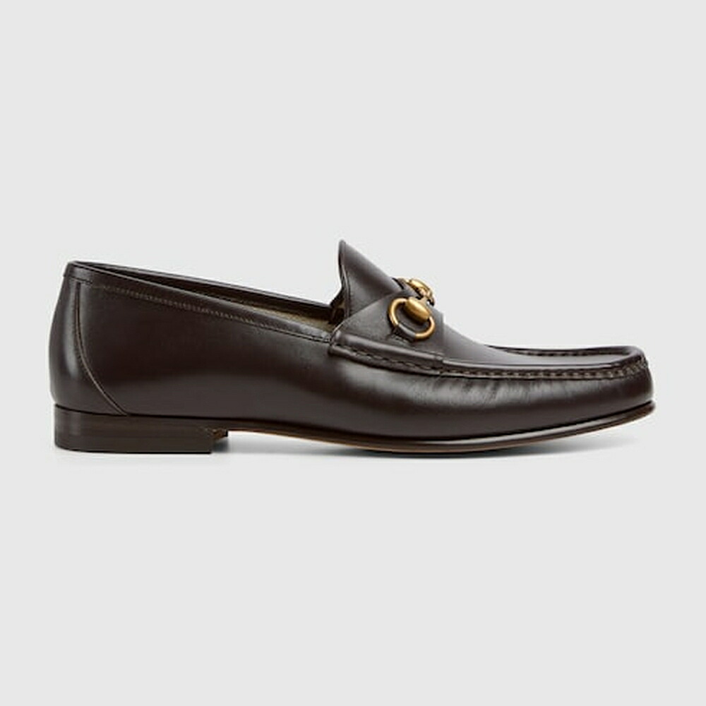 グッチ GUCCI メンズ 導管ビット 1953 置き目毛革【暗然たる赤銅色 なめし革 】【貨物輸送無料】【定め事品】