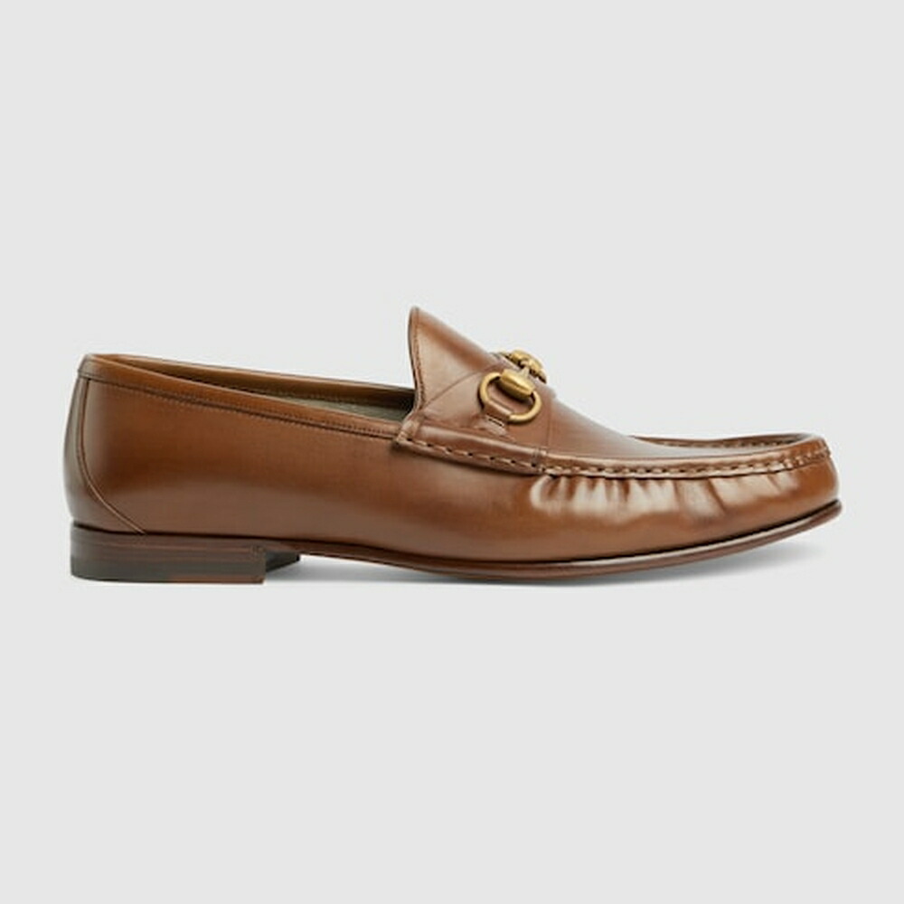 グッチ GUCCI メンズ 導管ビット 1953 置き目毛革【赤銅色 なめし革 】【貨物輸送無料】【定め事品】