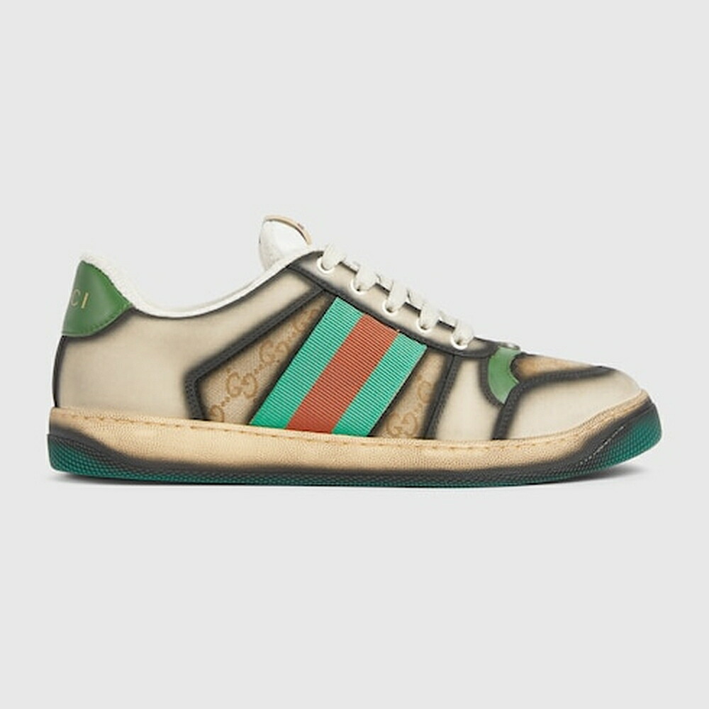 グッチ GUCCI メンズ スクリーナー 地絹映写幕 スニーカー【貨物輸送無料】【定まり品】