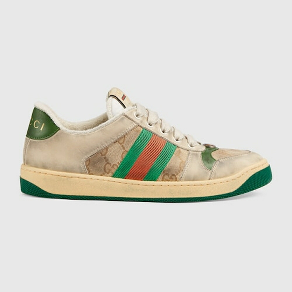 グッチ GUCCI レディース スクリーナー なめし革 スニーカー【貨物輸送無料】【定め事品】