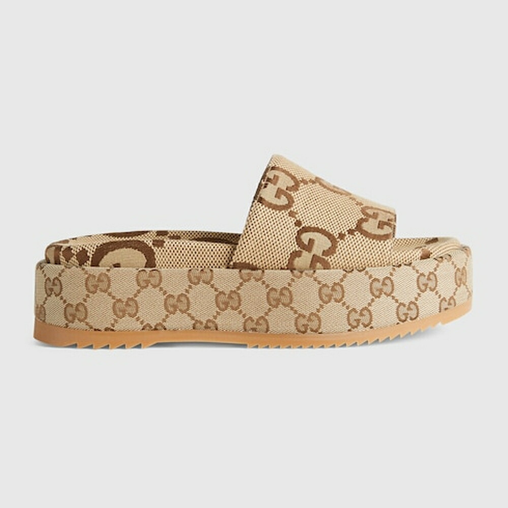 グッチ GUCCI レディース プラットホーム 横すべりサンダル【貨物輸送無料】【定まり品】