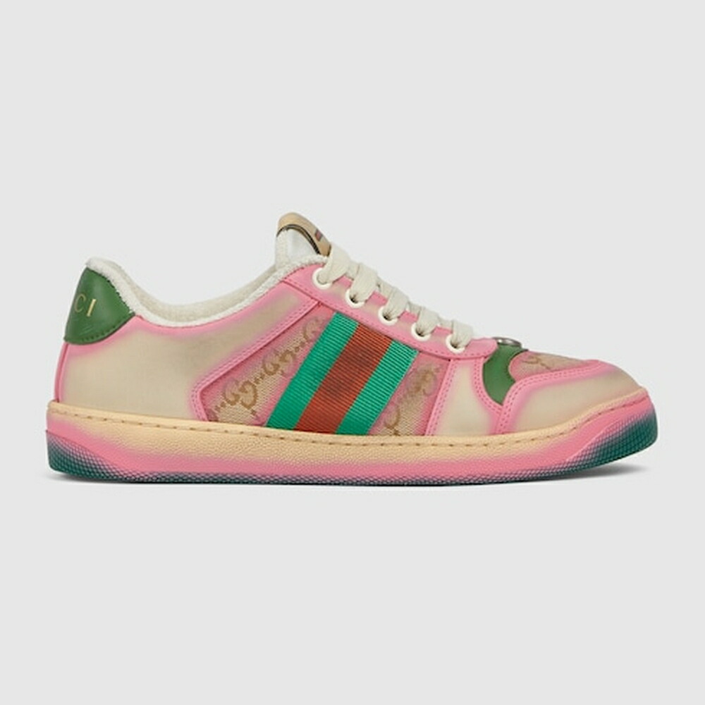 グッチ GUCCI レディース スクリーナー 絹地映写幕 スニーカー【貨物輸送無料】【置き目品】