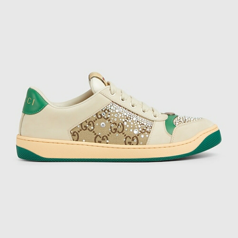 グッチ GUCCI レディース スクリーナー GG 水晶 スニーカー【貨物輸送無料】【置き目品】
