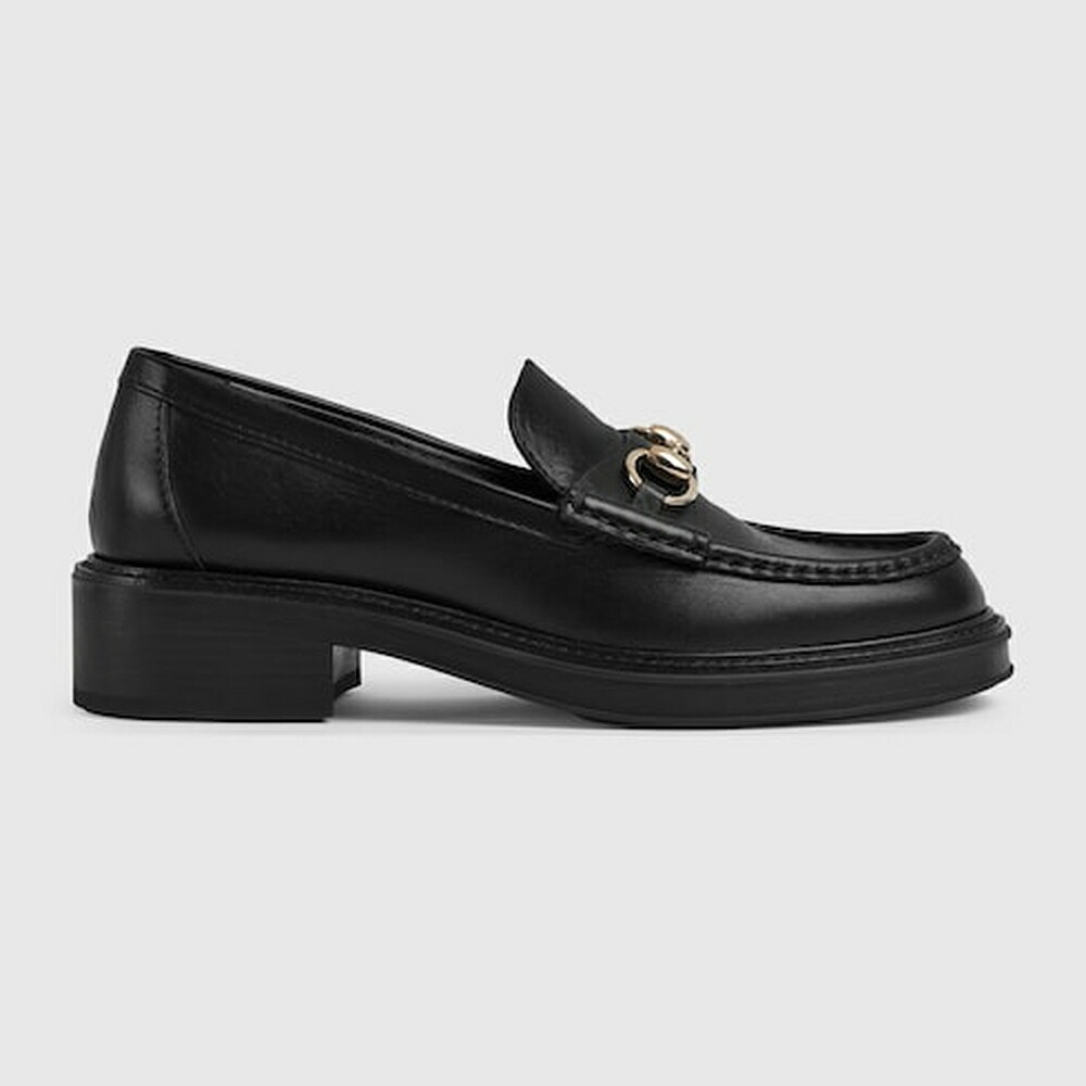 グッチ GUCCI レディース 配管ビット 置き目毛皮【黒いこと なめし革 】【貨物輸送無料】【定まり品】