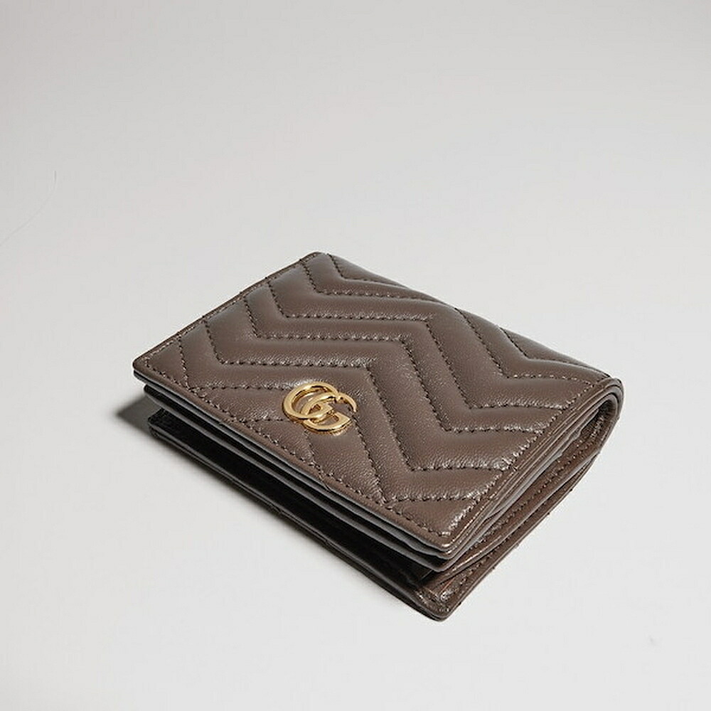 グッチ GUCCI レディース ダブルG スモールウォレット財布【ダークトープ レザー 】【送料無料】【正規品】|ブランドバッグ・雑貨CELEBRITY