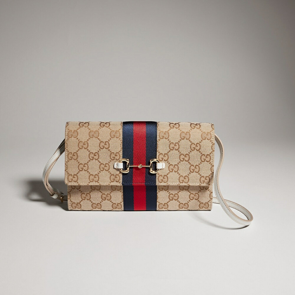グッチ GUCCI レディース ホースビット ウェブ ストラップ付き ウォレット財布【送料無料】【正規品】｜ブランドバッグ・雑貨CELEBRITY