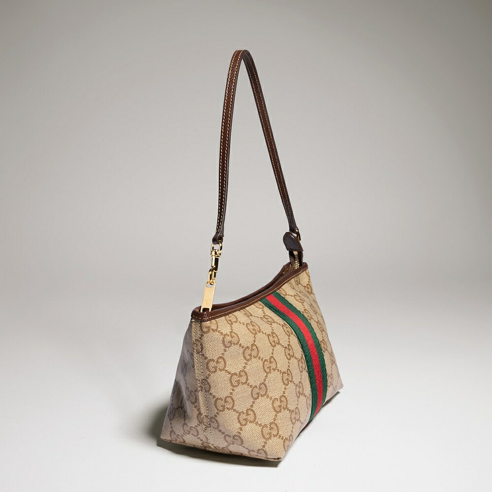 グッチ GUCCI レディース ストラップ & ウェブ ストライプ付き スモール ポーチ【送料無料】【正規品】|ブランドバッグ・雑貨CELEBRITY