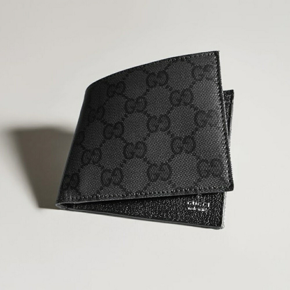 グッチ GUCCI メンズ エッセンス クラシック バイフォルドウォレット財布【ブラック GGキャンバス 】【送料無料】【正規品】｜ブランドバッグ・雑貨CELEBRITY