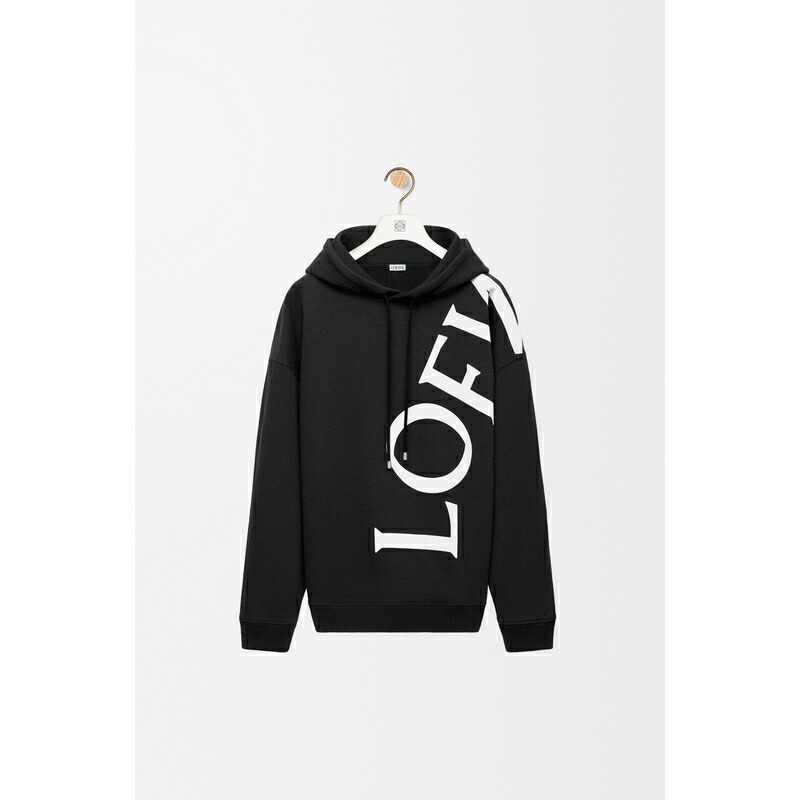 【24AW NEW】LOEWE / レザーパッチポケット付きパーカー / 2色 21AW アナグラム レザーパッチ プルオーバーパーカー ロゴ
