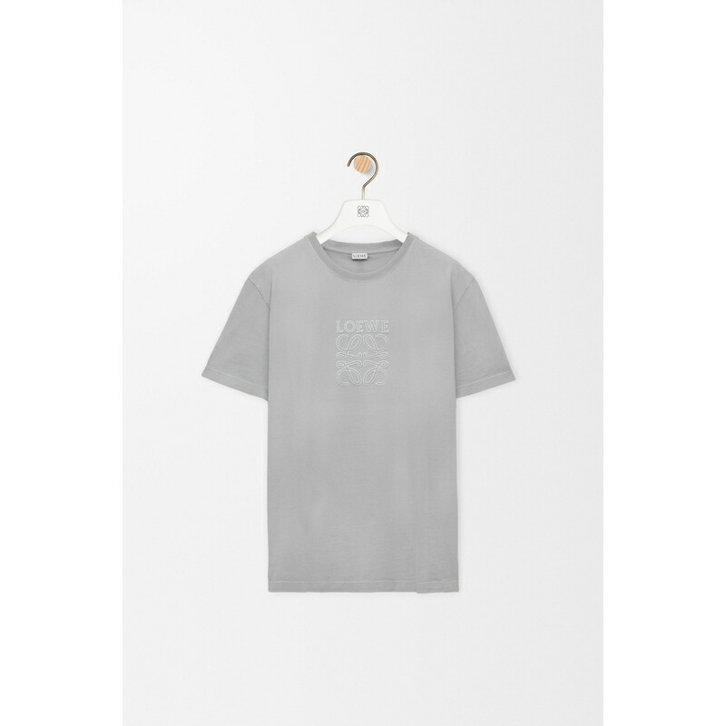 LOEWE☆リラックスフィット Tシャツコットン リラックスフィット Tシャツ（コットン） グレー - LOEWE