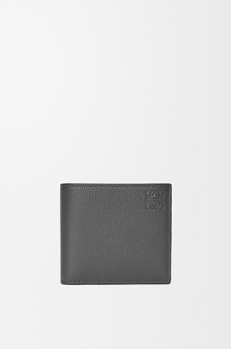 ロエベ LOEWE 2025秋冬メンズ バイフォールド コインウォレット 紙入れ（ソフトグレインカーフ）【アンスラサイト 】【貨物輸送無料】【置き目品】