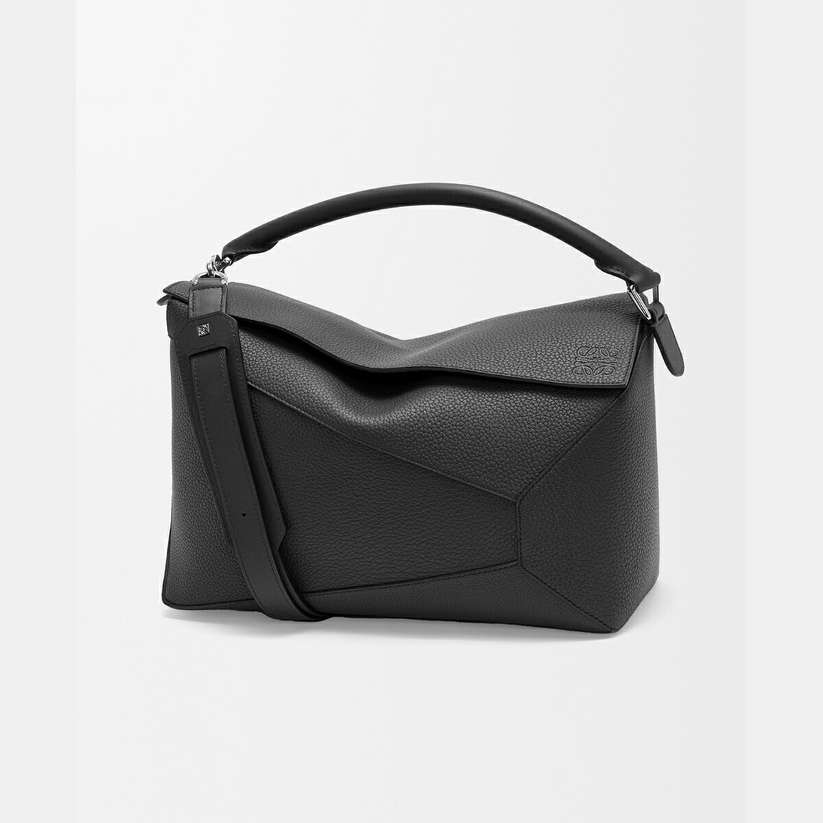 ロエベ LOEWE 2025秋冬メンズ 考えもの境界線 御徒面子 ラージ（グレインカーフ）【黒いこと 】【貨物輸送無料】【定め事品】