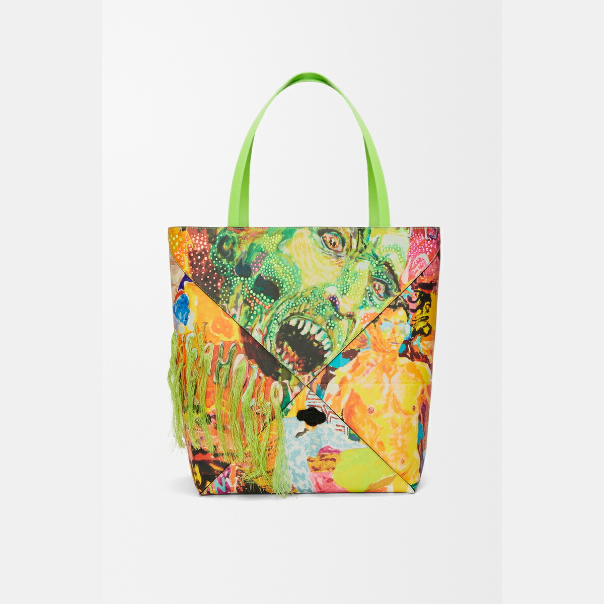 ロエベ LOEWE 2025秋冬メンズ パズルフォルド トート XL（クラシックカーフ）【生々しい緑であること/マルチ色つや 】【貨物輸送無料】【定め事品】