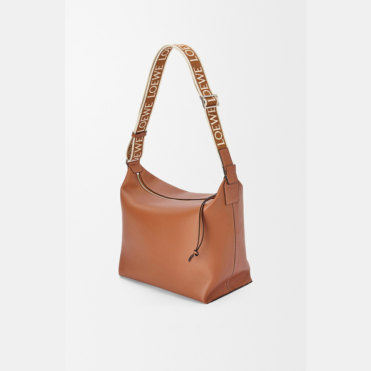 ロエベ LOEWE 2025秋冬メンズ キュービィ クロスボディバッグ（サプルスムースカーフ\u0026ジャカード）【タン 】【貨物輸送無料】【定め事品】