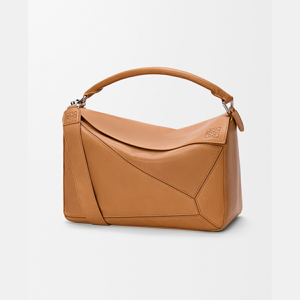 ロエベ LOEWE 2025秋冬メンズ パズルバッグ ラージ（サプルグレインカーフ）【ライトキャニオンブラウン 】【送料無料】【正規品】