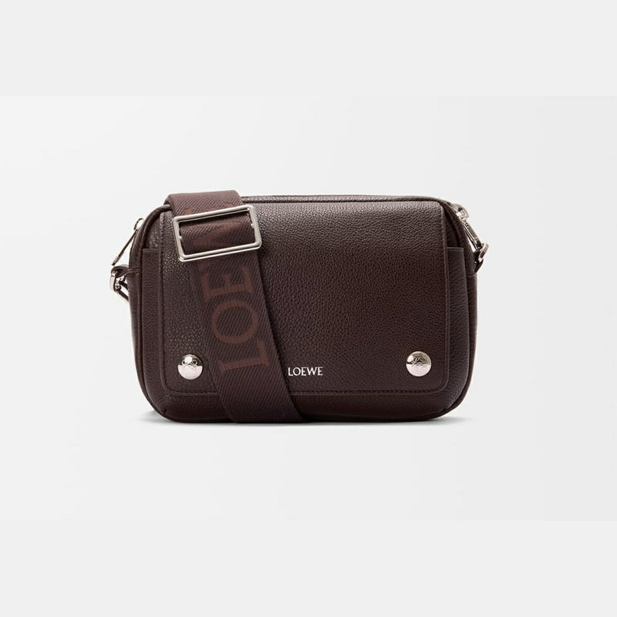 ロエベ LOEWE 2025秋冬メンズ ペブル 飛脚屋御徒面子 スモール（サプルグレインカーフ）【オックスブラッド 】【貨物輸送無料】【定まり品】