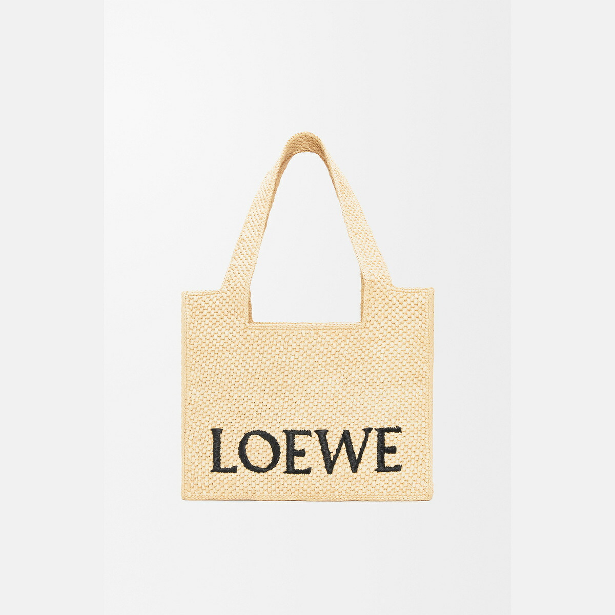 ロエベ LOEWE 2025秋冬メンズ ロエベフォント トート ミディアム（ラフィア）【ナチュラル 】【送料無料】【正規品】