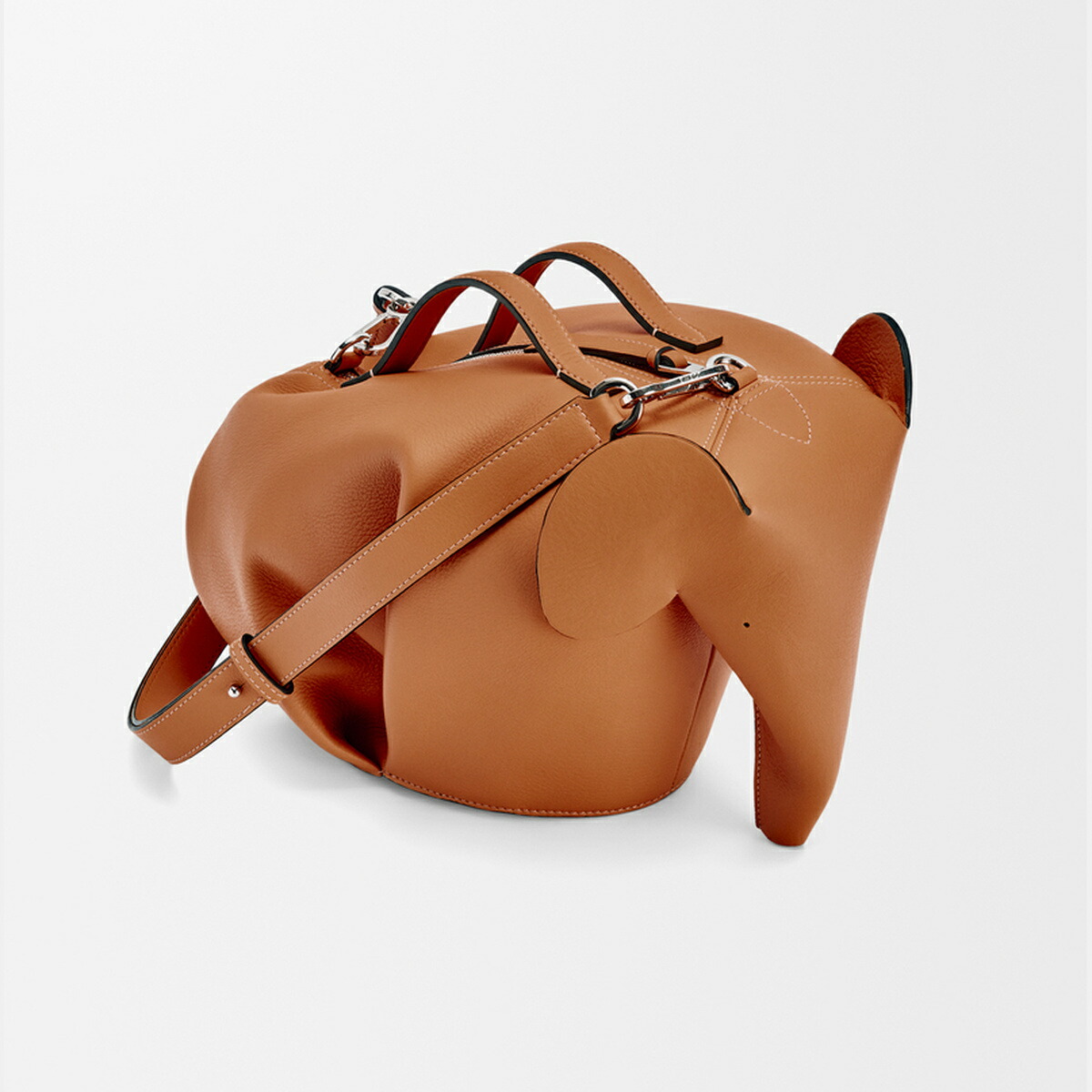 ロエベ LOEWE 2025秋冬メンズ エレファントバッグ ラージ（クラシックカーフ）【タン 】【貨物輸送無料】【定め事品】