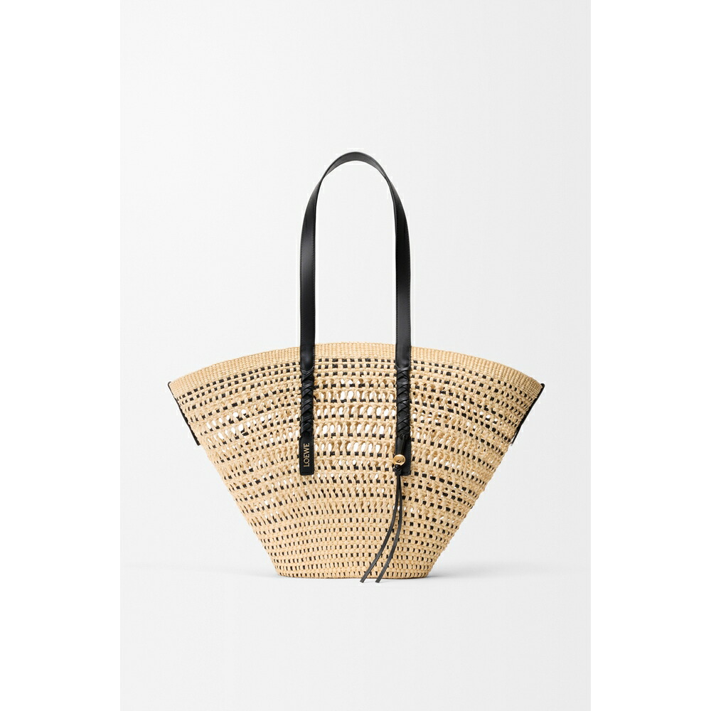 ロエベ LOEWE 2026春夏レディース ブレイドバスケット ラージ【自然的/黒いこと 】【貨物輸送無料】【置き目品】