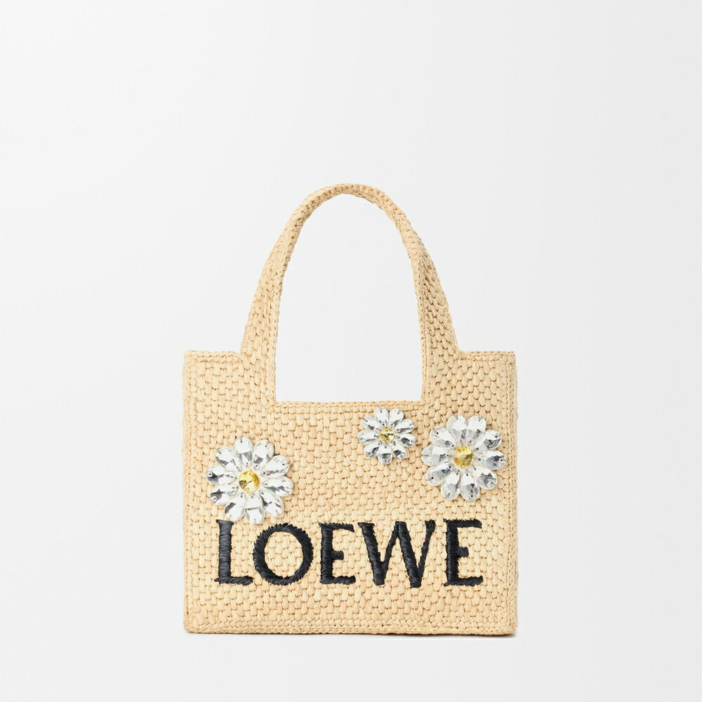 ロエベ LOEWE 2026春夏レディース ロエベフォント トート ミニ【自然的 】【貨物輸送無料】【置き目品】