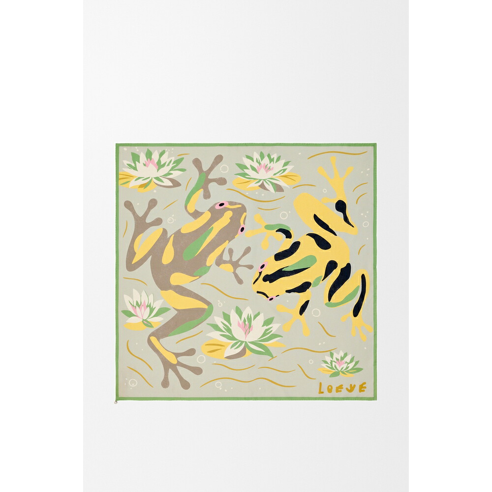 ロエベ LOEWE 2026春夏レディース えり巻き【Beige/Light Blue 】【貨物輸送無料】【定まり品】