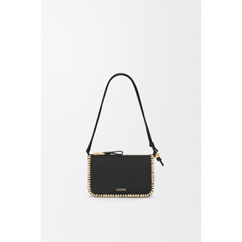 ロエベ LOEWE 2026春夏レディース リオ 合切袋【黒いこと 】【貨物輸送無料】【定め事品】