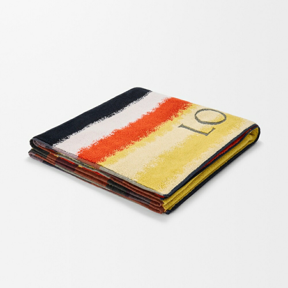 ロエベ LOEWE 2026春夏メンズ 西洋手ぬぐい【オレンジ色/マルチ色合い 】【貨物輸送無料】【置き目品】