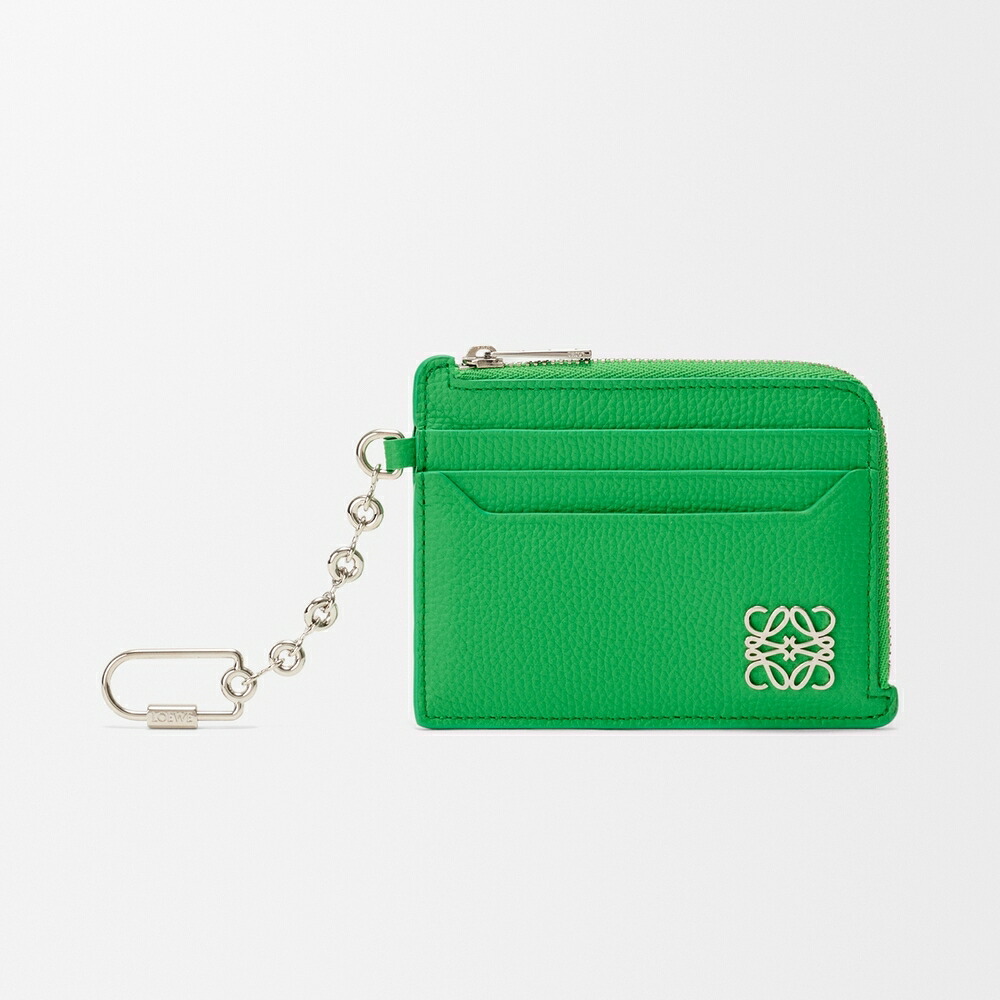 ロエベ LOEWE 2026秋冬レディース アナグラム スクエア コインカードホルダー ペブルグレインカーフ【クローバーグリーン 】【送料無料】【正規品】｜ブランドバッグ・雑貨CELEBRITY