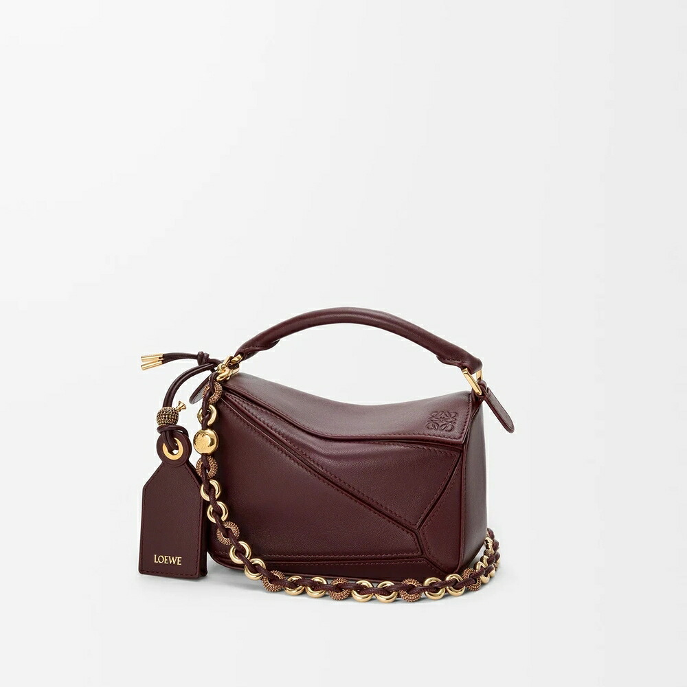ロエベ LOEWE 2026秋冬レディース フェザーライト パズルバッグ ミニ メローナパラム【ダークバーガンディ 】【送料無料】【正規品】｜ブランドバッグ・雑貨CELEBRITY