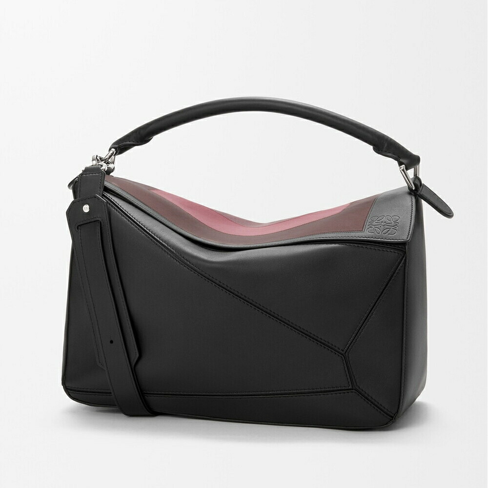 ロエベ LOEWE 2026春夏メンズ パズルバッグ ラージ【ブラック/バーガンディー 】【送料無料】【正規品】｜ブランドバッグ・雑貨CELEBRITY