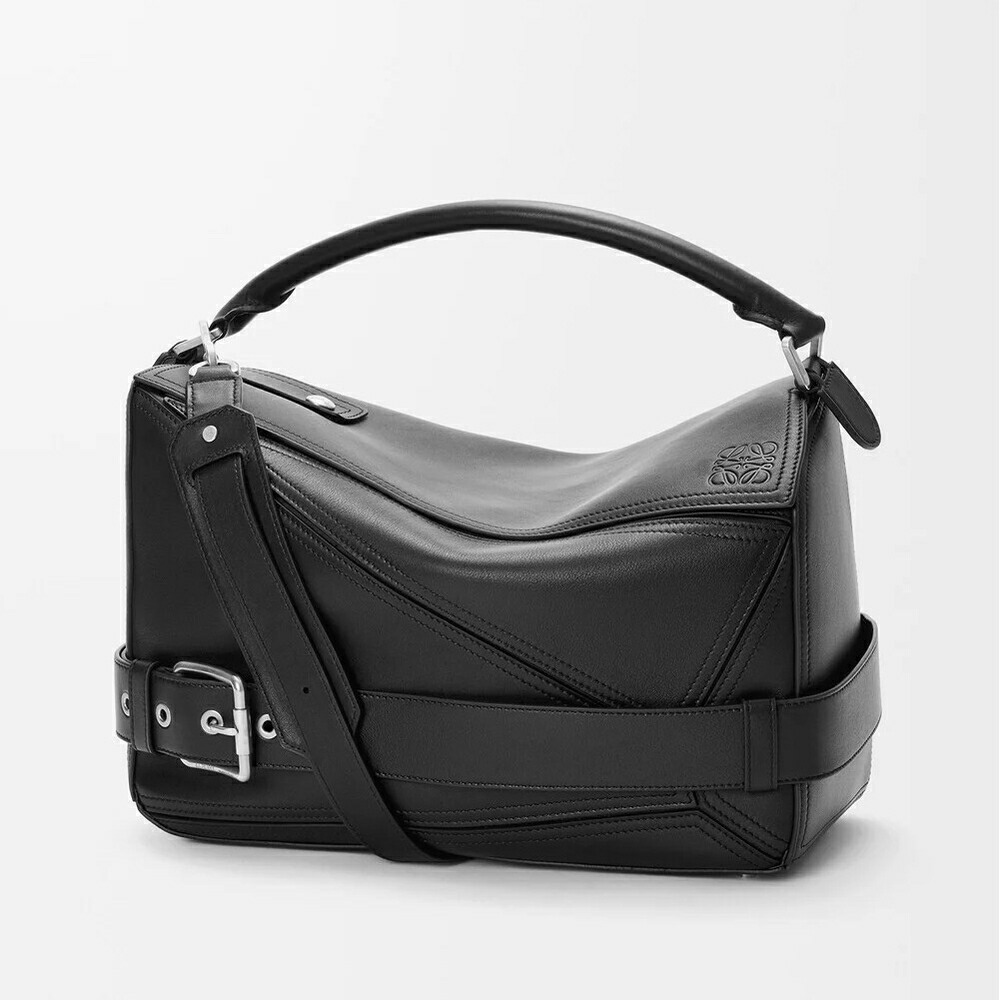 ロエベ LOEWE 2026春夏メンズ パズル バイカー バッグ ラージ【ブラック 】【送料無料】【正規品】