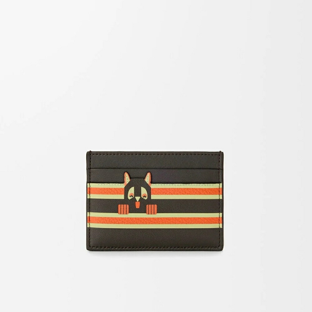 ロエベ LOEWE 2026春夏メンズ フューチャリスト キャット プレーン カードホルダー【チャコール/オレンジ 】【送料無料】【正規品】｜ブランドバッグ・雑貨CELEBRITY