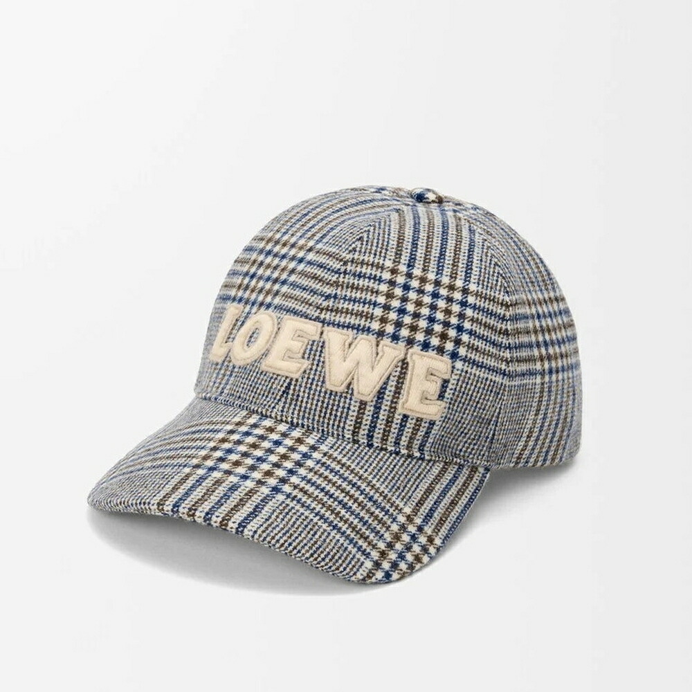 ロエベ LOEWE 2026春夏メンズ キャップ【ブルー/ホワイト 】【送料無料】【正規品】