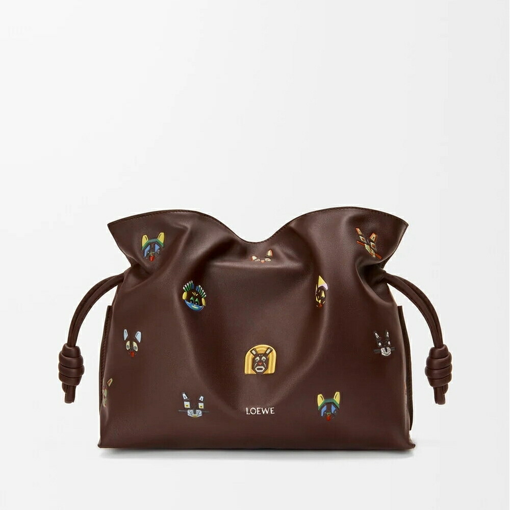 ロエベ LOEWE 2026春夏レディース キャッツ フラメンコクラッチ ミディアム【ブラウン 】【送料無料】【正規品】|ブランドバッグ・雑貨CELEBRITY