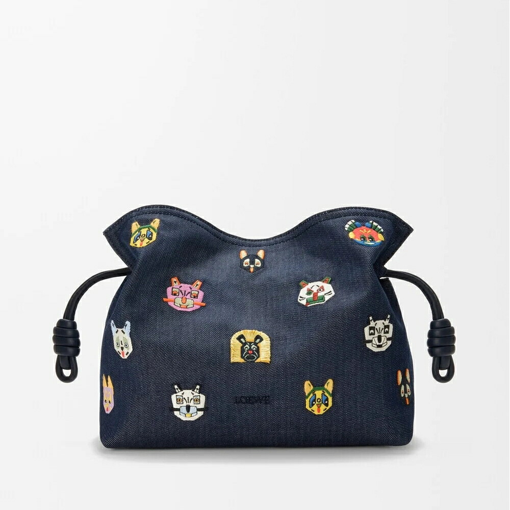 ロエベ LOEWE 2026春夏レディース キャッツ フラメンコクラッチ ミディアム【ブルー 】【送料無料】【正規品】 276,165円