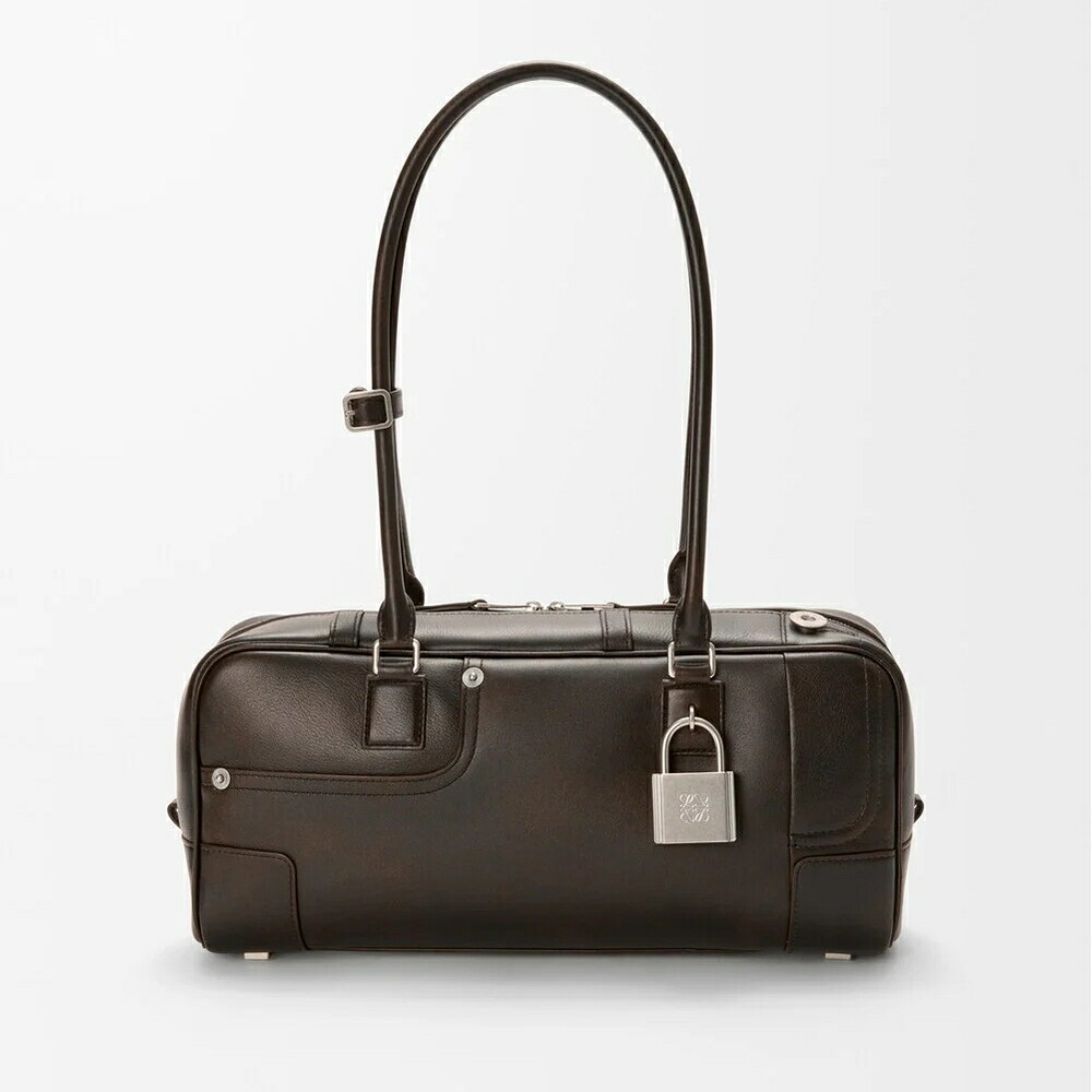 ロエベ LOEWE 2026春夏レディース パンタ アマソナ31 クロップド 御徒面子【ヴィンテージブラウン 】【貨物輸送無料】【定め事品】