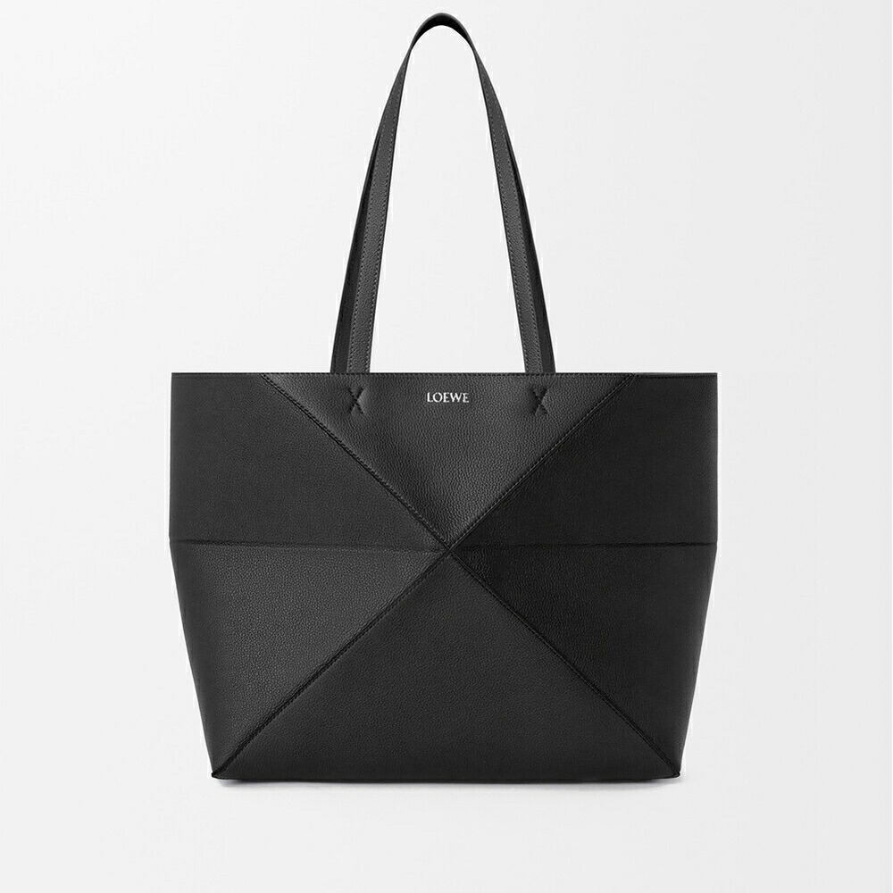 ロエベ LOEWE 2026春夏レディース パズルフォルド トート ホリゾンタル ミディアム【ブラック 】【送料無料】【正規品】