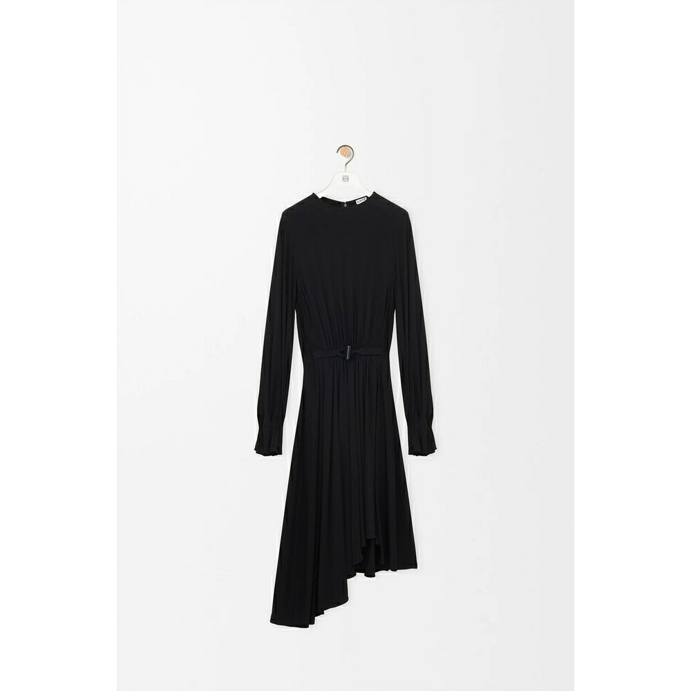 ロエベ LOEWE 2026春夏レディース Dress インチ viscose【黒いこと 】【貨物輸送無料】【置き目品】