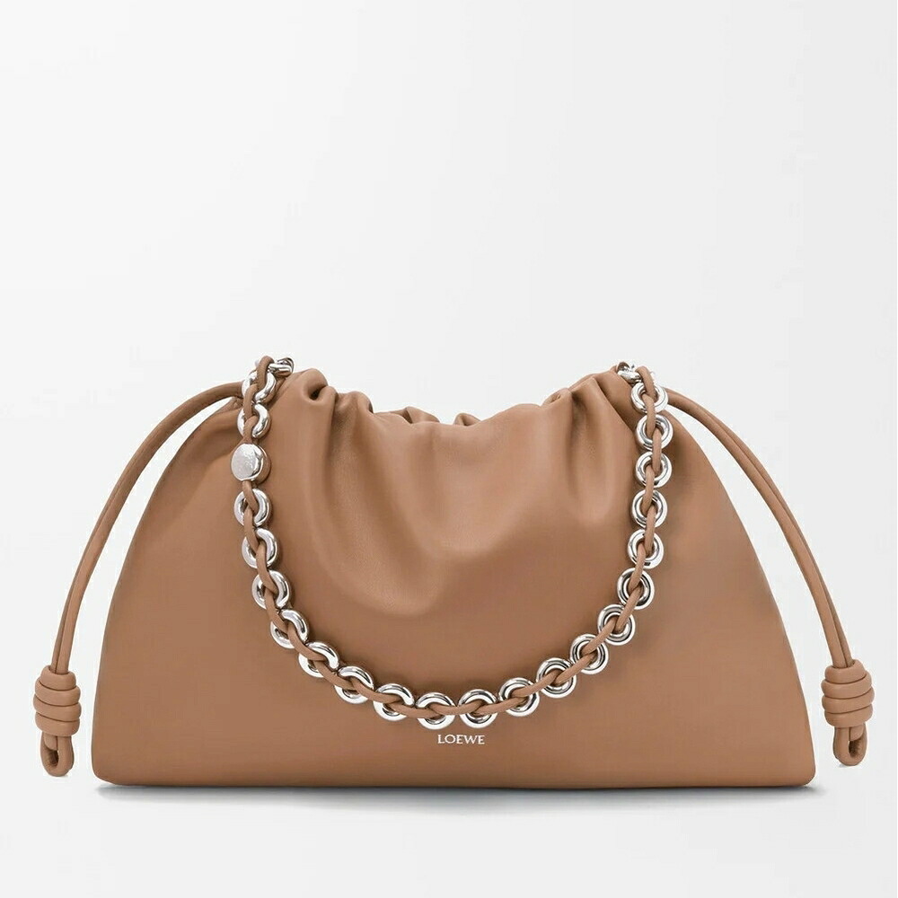 ロエベ LOEWE 2026春夏レディース フラメンコ蝦蟇口 ラージ【モカ 】【貨物輸送無料】【定まり品】