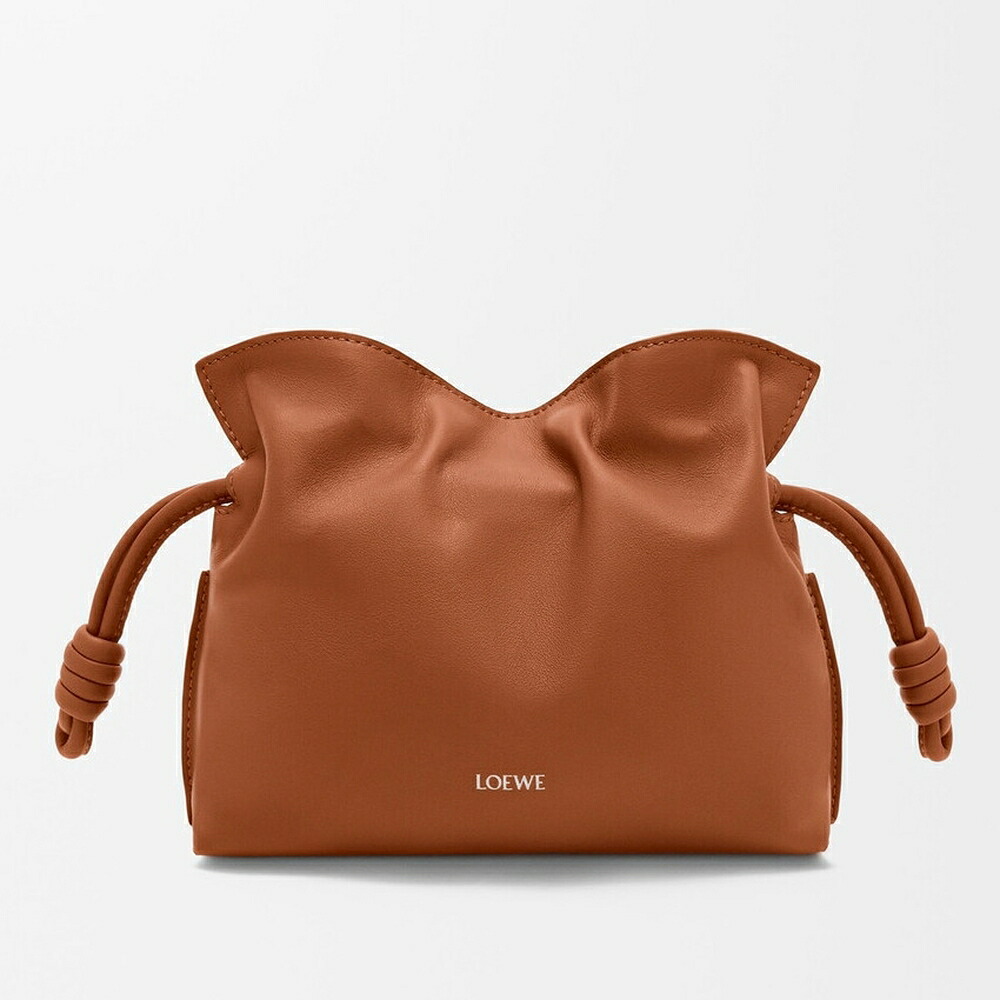 ロエベ LOEWE 2026春夏レディース フラメンコクラッチペダル ミニ【スクワラルブラウン 】【貨物輸送無料】【定め事品】