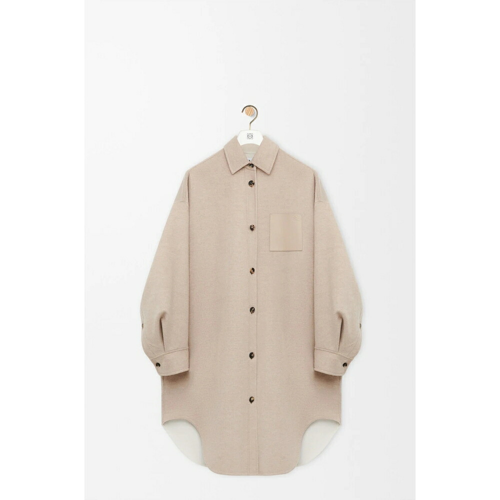 ロエベ LOEWE 2026春夏レディース 厚地の外套【砂子石ころ/白いこと 】【貨物輸送無料】【定め事品】