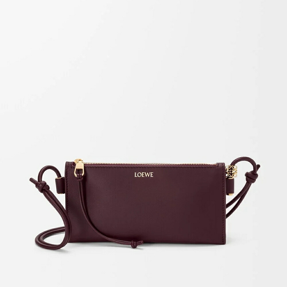 ロエベ LOEWE 2026春夏レディース ホヤ ポーチ【ダークバーガンディ 】【送料無料】【正規品】｜ブランドバッグ・雑貨CELEBRITY