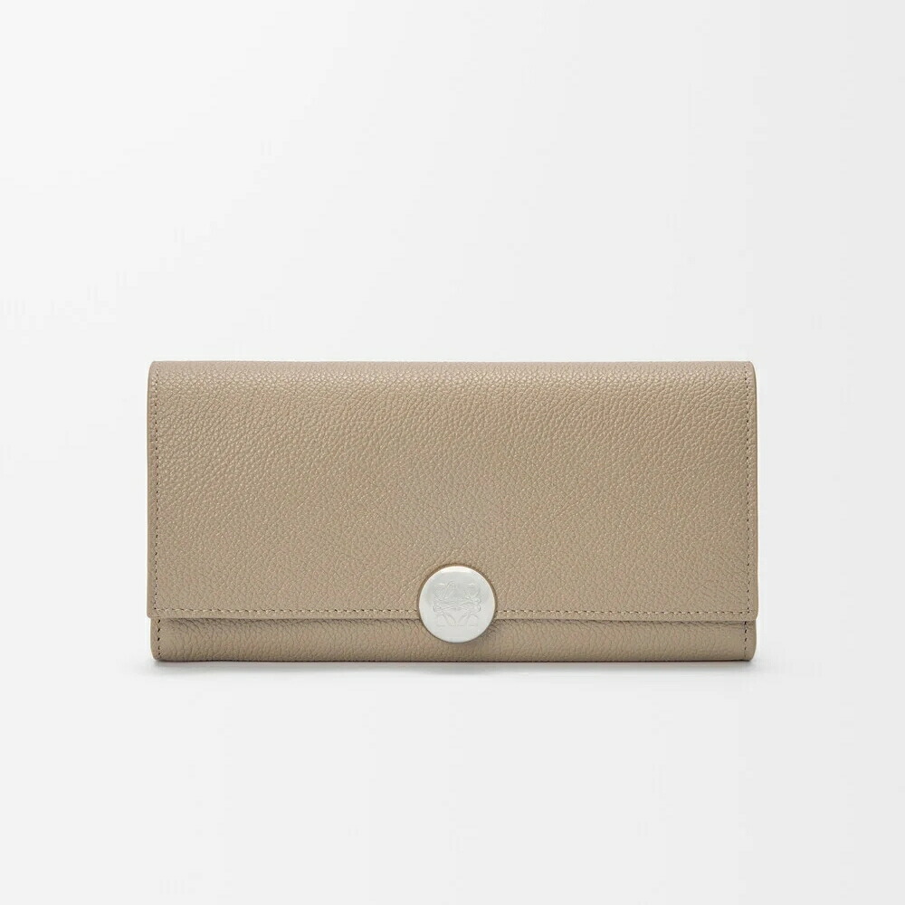 ロエベ LOEWE 2026春夏レディース ペブル コンティネンタルウォレット 財布【クレイ 】【送料無料】【正規品】