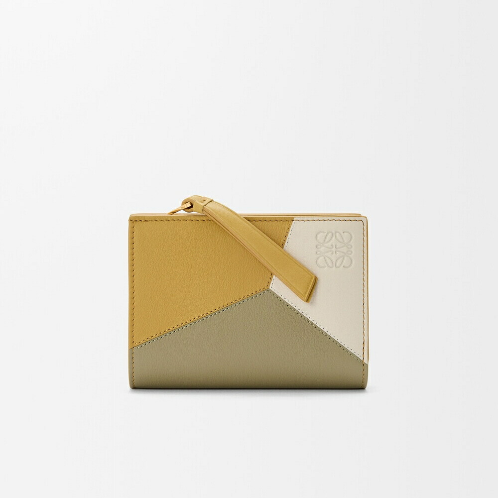 ロエベ LOEWE 2026春夏レディース パズル コンパクト ウォレット 財布【ジンジャー/シーソルト 】【送料無料】【正規品】