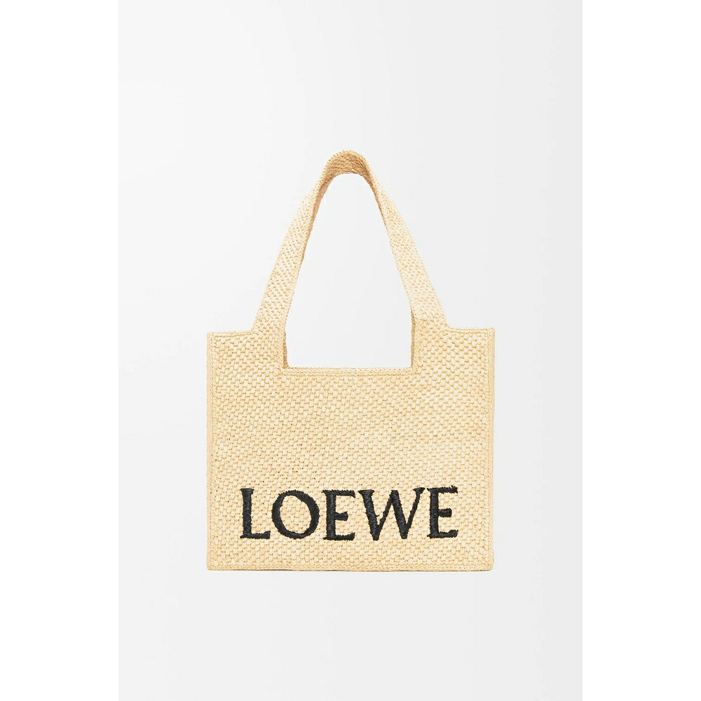 ロエベ LOEWE 2026春夏レディース ロエベフォント トート ミディアム（ラフィア）【ナチュラル 】【送料無料】【正規品】