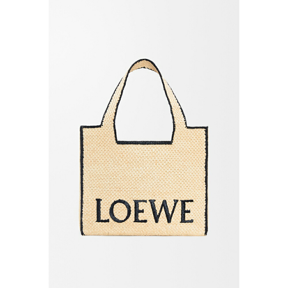 ロエベ LOEWE 2026春夏レディース ロエベフォント トート ラージ（ラフィア）【自然的 】【貨物輸送無料】【置き目品】