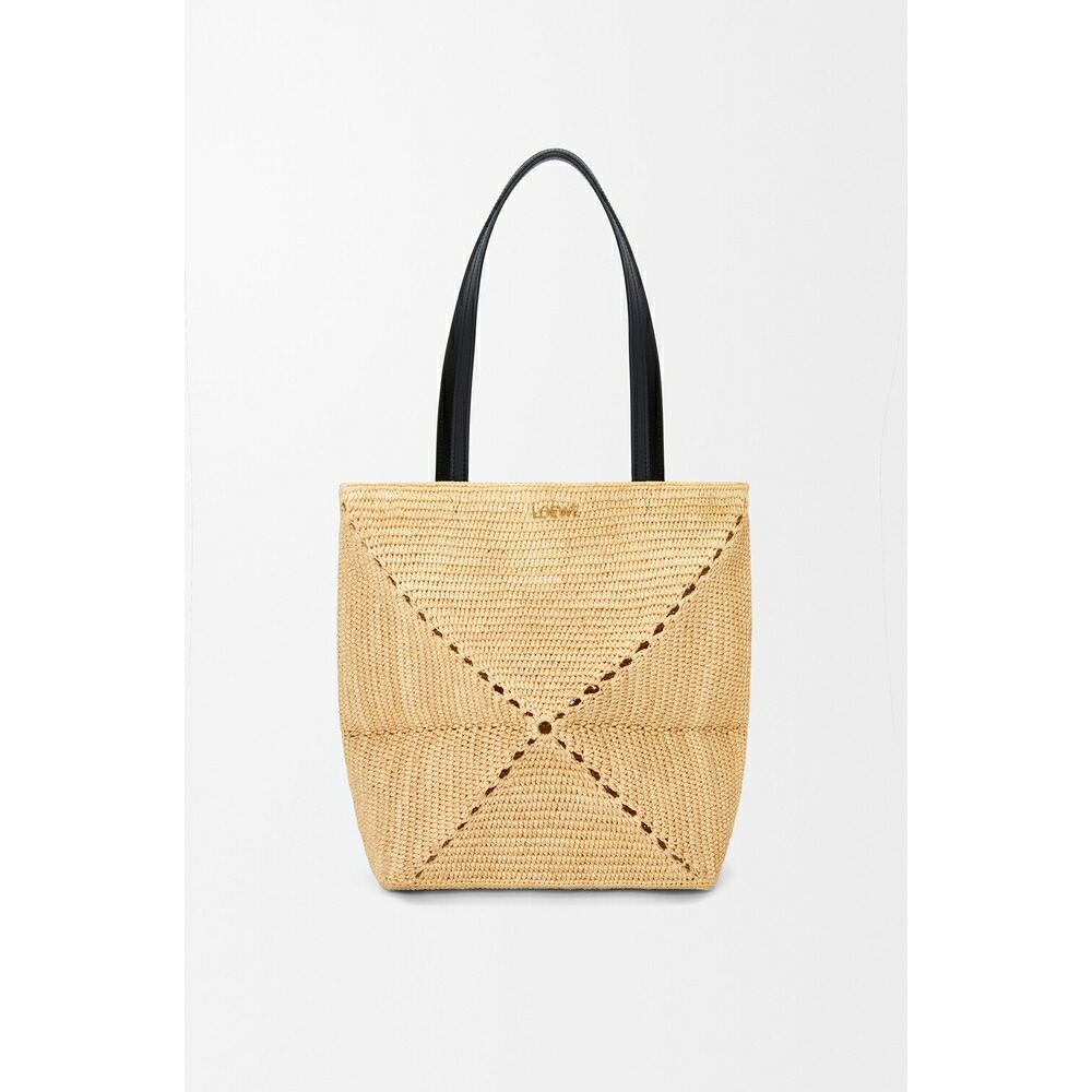 ロエベ LOEWE 2026春夏レディース パズルフォルド トート 並み並み（ラフィア）【自然的 】【貨物輸送無料】【置き目品】