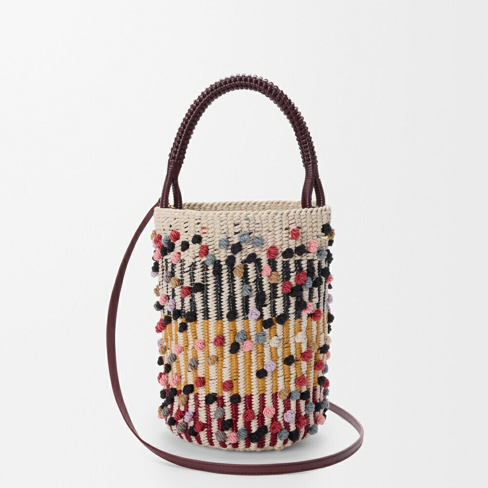 ロエベ LOEWE 2026春夏レディース バケット（コード/レザー/ウール）【Natural/Multicolor 】【送料無料】【正規品】｜ブランドバッグ・雑貨CELEBRITY